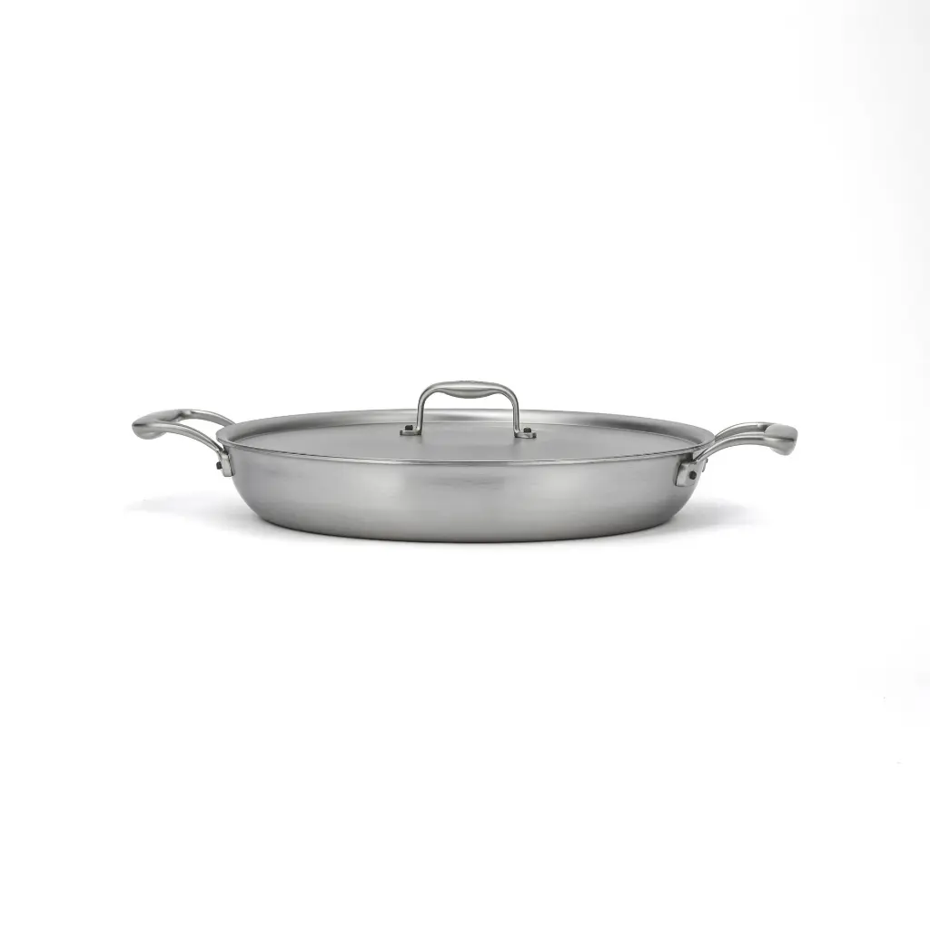 SCS2511SI Rond Gratin Pan 32cm with lid 2.webp