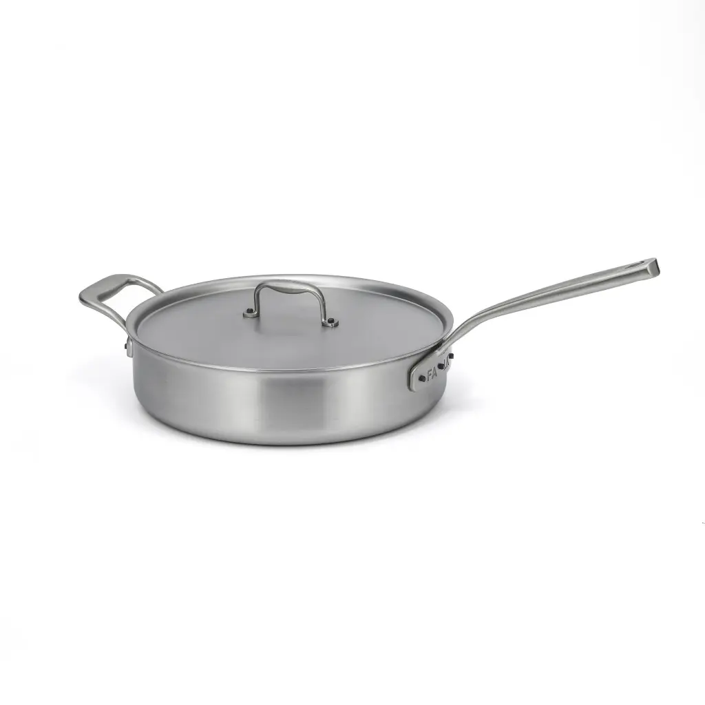 SCS2562SI Sauté Pan Cilindric 28cm with lid.webp