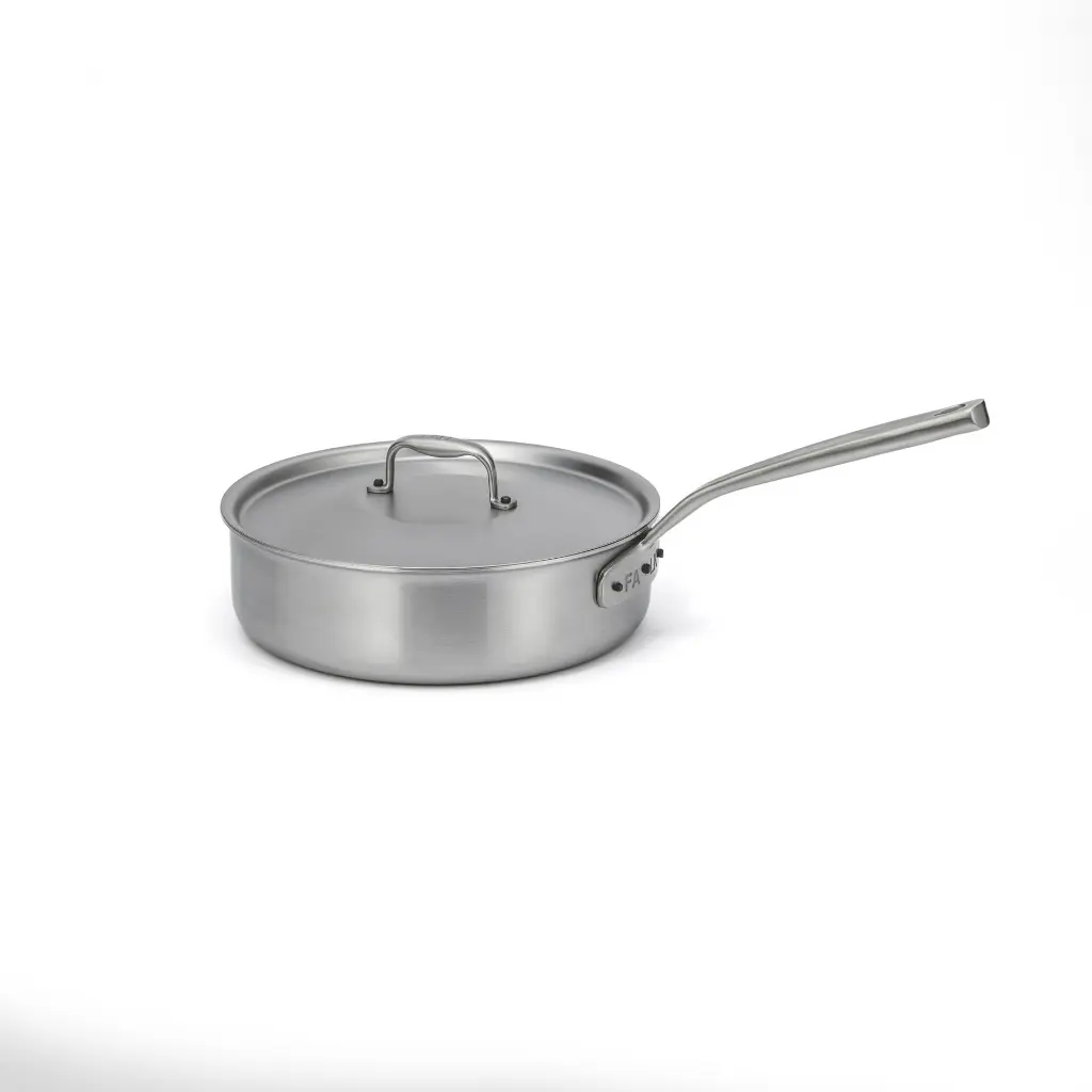 SCS2561SI Sauté Pan Cilindric 24cm with lid.webp